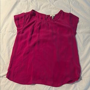 Joie Pink Cap Sleeve Relaxed Blouse